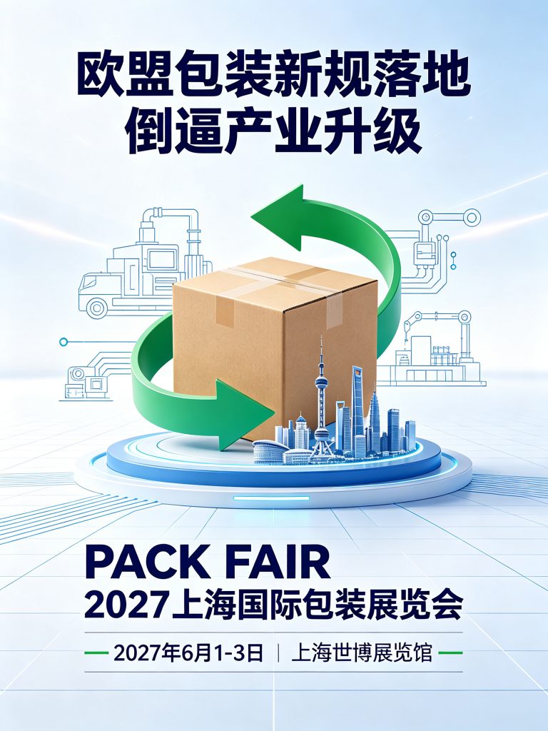欧盟包装新规落地倒逼产业升级，PACK FAIR 2027上海国际包装展将成外贸包装“破局”主场