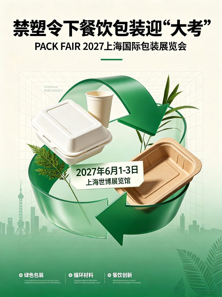 禁塑令下餐饮包装迎“大考”——PACK-FAIR-2027上海国际包装展览会
