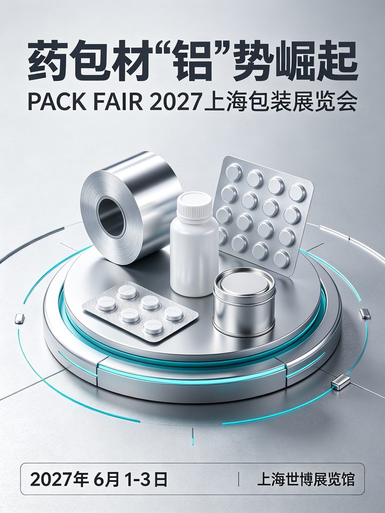 药包材“铝”势崛起，PACK FAIR 2027上海包装展将成高阻隔材料技术首发地